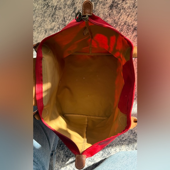 Longchamp Le Pliage Red Short Handle Bag in MEDIUM - Picture 6 of 8